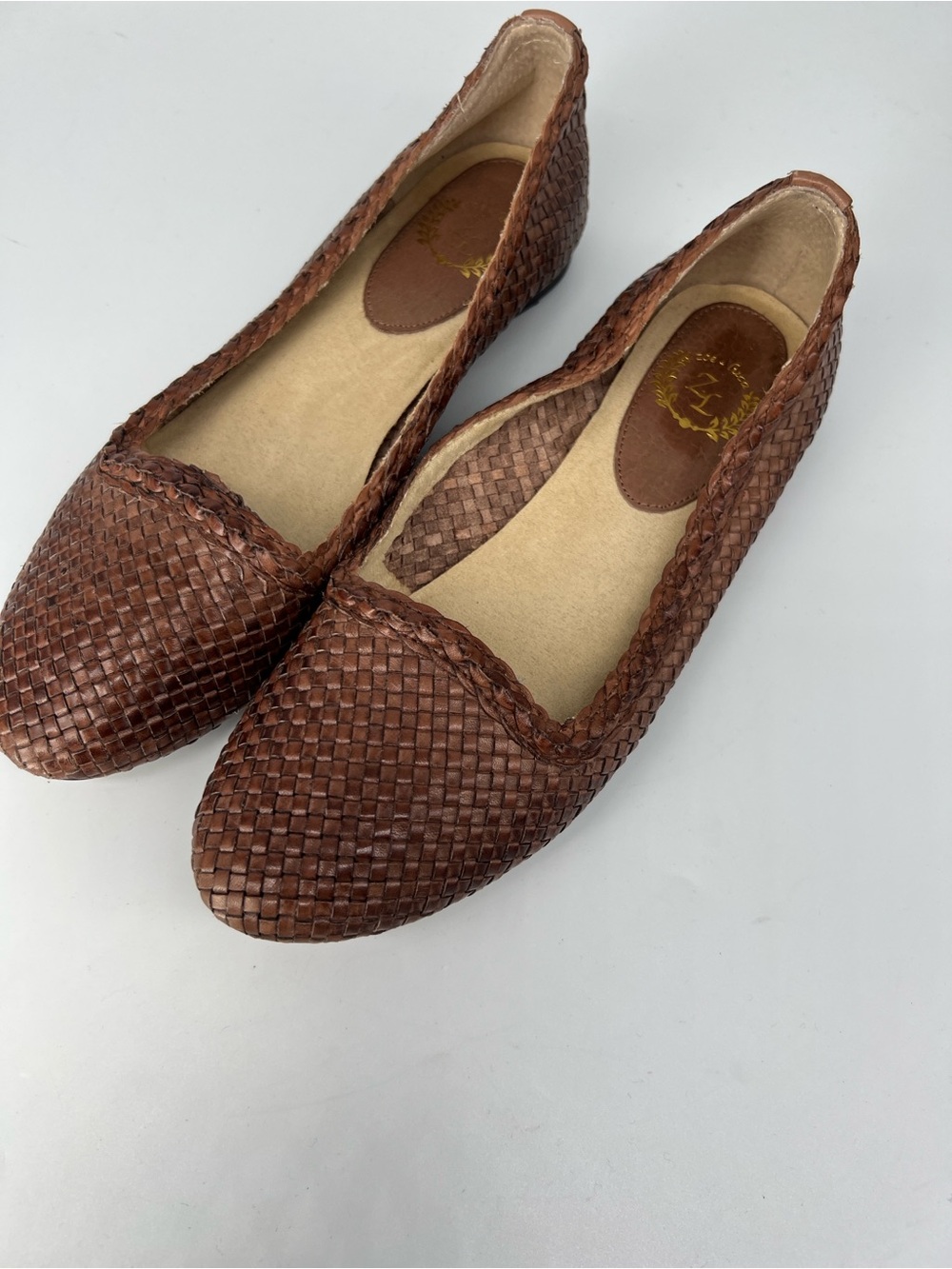 Zoe & Luca woven brown ballet flats 8.5 - Picture 2 of 4